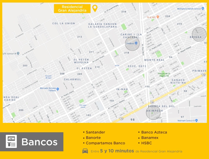 Gran-Alejandria-casas-nuevas-en-cancun-bancos