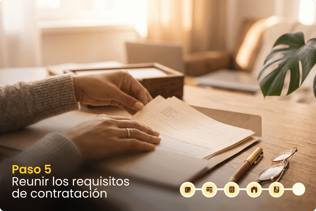 Paso 5_Reunir los requisitos de contratación