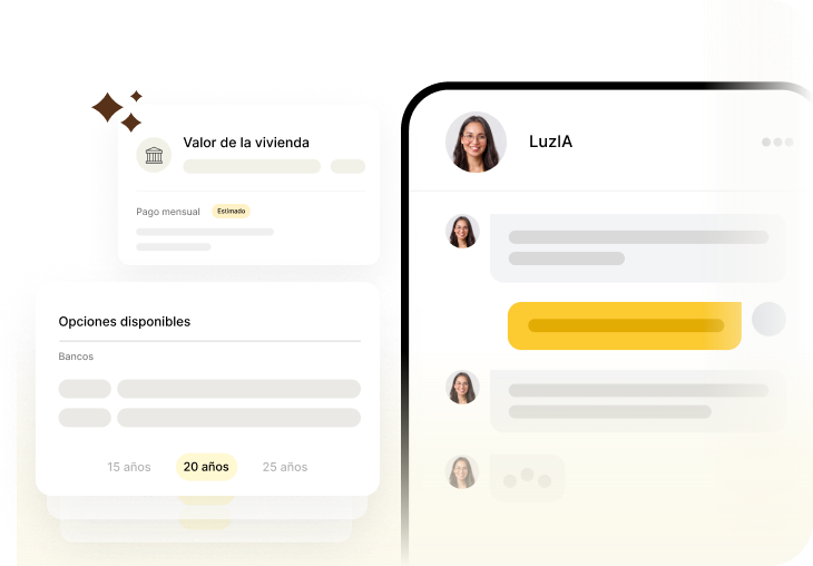 Vista de la app de LuzIA